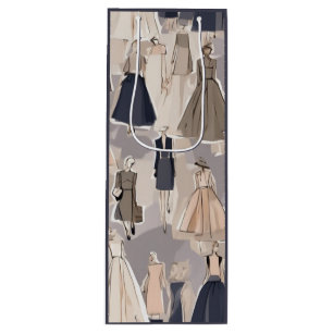 Vintage Couture Illustration Swag Bag