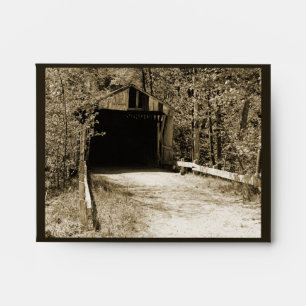 Vintage Covered Bridge Envelopes