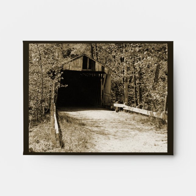 Vintage Covered Bridge Envelopes (Front)