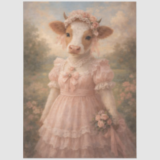 Vintage Cow Beauty Tissue Paper
