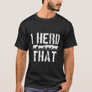 Vintage Cow Beef Butcher Farmer Gift T-Shirt