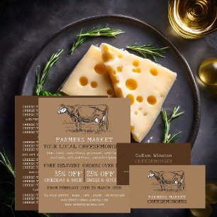 Vintage Cow, Cheesemonger Business Card