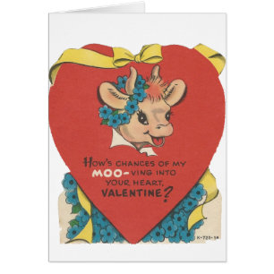Vintage "Cow Moo" Valentine