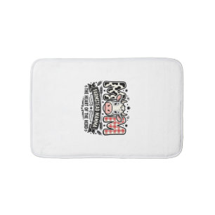 Vintage Cow Mum Farm Animal Mothers Day Bath Mat