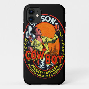 Vintage Cowboy Ale iPhone 11 Case