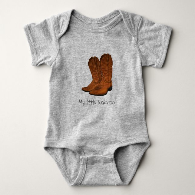 Vintage cowboy boots baby bodysuit (Front)