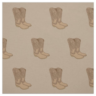 Vintage Cowboy Boots Fabric
