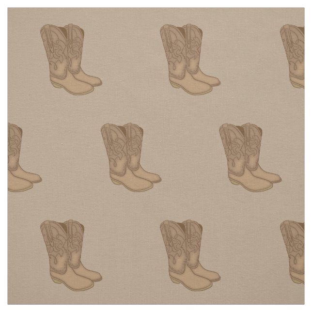 Vintage Cowboy Boots Fabric (Swatch)