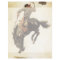Vintage Cowboy, Bronco Buster Study by NC Wyeth
