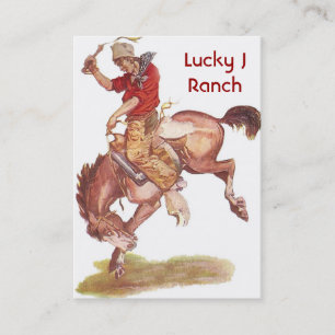 Vintage Cowboy Business Card