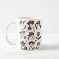 Vintage Cowboy Cats Wearing Cowboy Hats