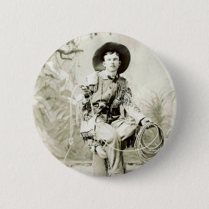 Vintage Cowboy circa 1900 6 Cm Round Badge