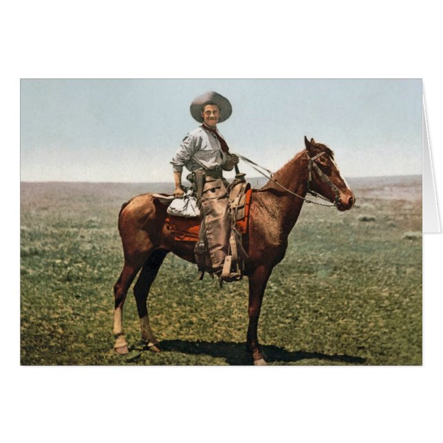 Vintage Cowboy - circa 1904 (Front Horizontal)