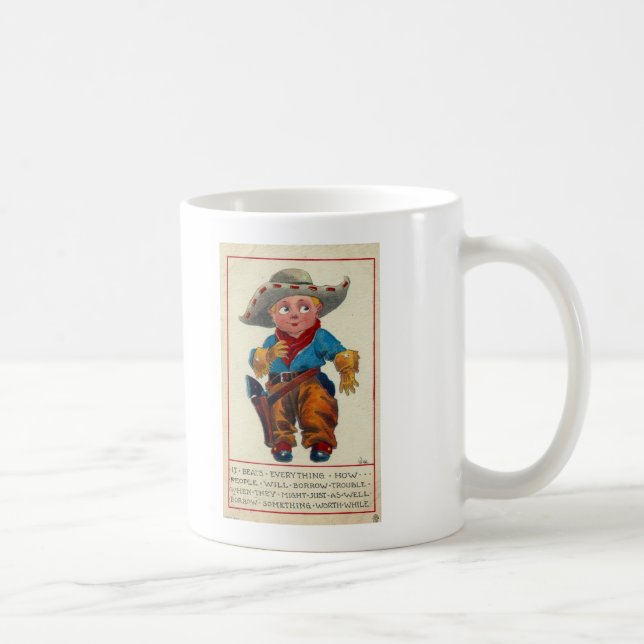 Vintage Cowboy Coffee Mug (Right)