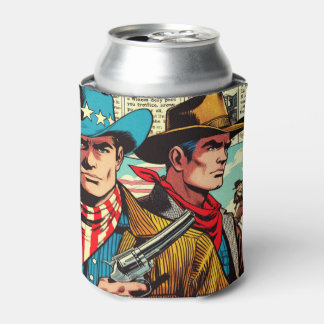 Vintage Cowboy Comics Can Cooler