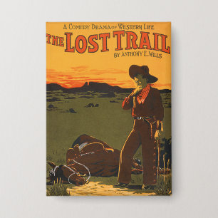 Vintage Cowboy & Horse Sunset Western Wall Art