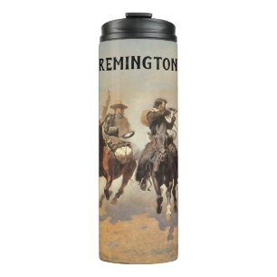 Vintage Cowboys, A Dash For Timber by Remington Thermal Tumbler
