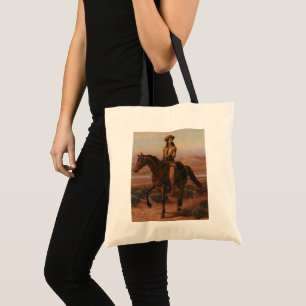 Vintage Cowboys, Buffalo Bill on Charlie by Cary Tote Bag
