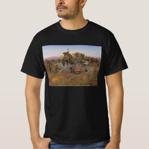 Vintage Cowboys, Camp Cook's Trouble by CM Russell T-Shirt