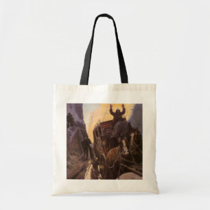 Vintage Cowboys, Hold Up in the Canyon by NC Wyeth Tote Bag