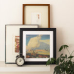 Vintage Cowboys, Open Range by Maynard Dixon Poster<br><div class="desc">Open Range (1942) by Maynard Dixon is a vintage American West fine art landscape painting. A cowboy rancher riding his horse on the plains of the southwest. He is herding his cows, bulls and cattle on the prairie. Large white clouds fill the sky over the open farm fields and the...</div>