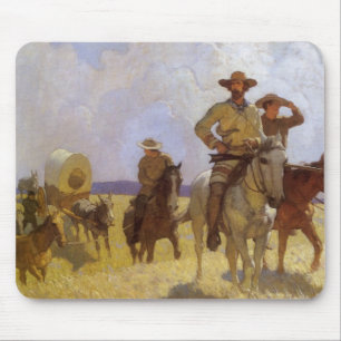 Vintage Cowboys, The Parkman Outfit by NC Wyeth Mouse Pad
