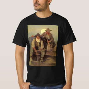 Vintage Cowboys, The Pay Stage by NC Wyeth T-Shirt