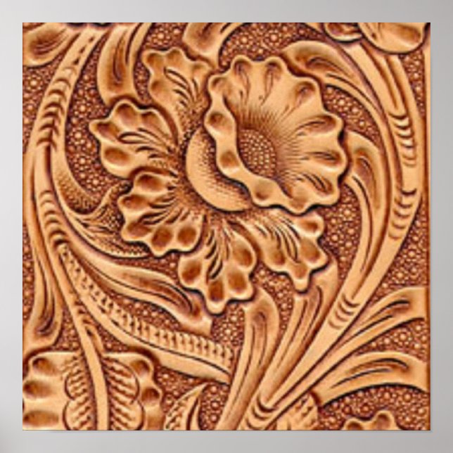 vintage cowgirl fashion southwestern leather poster (Front)