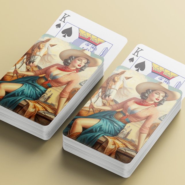 Vintage Cowgirl Playing Cards (Creator Uploaded)