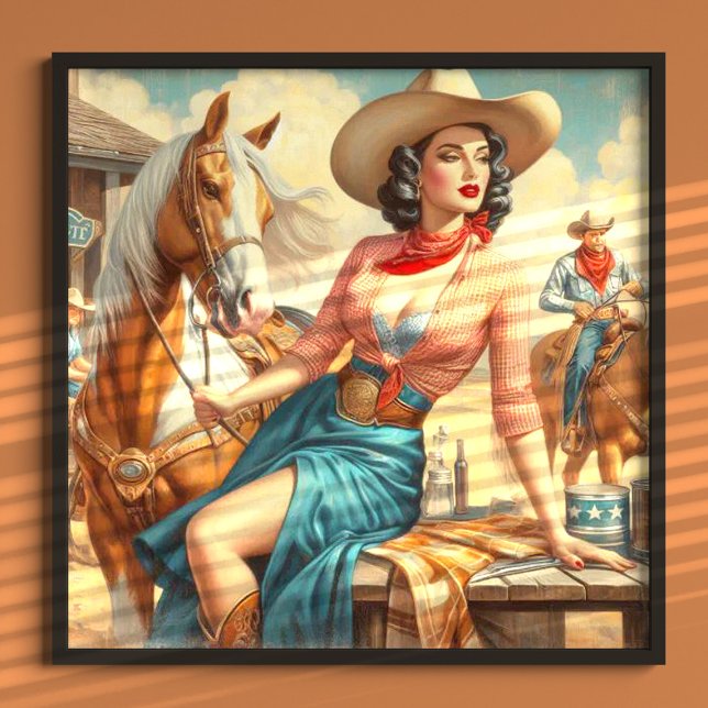 Vintage Cowgirl Poster (Creator Uploaded)