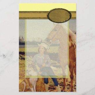 Vintage Cowgirl Stationery