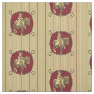 Vintage Cowgirl Western Fabric