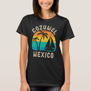 Vintage Cozumel Mexico Sunset  Matching Family Vac T-Shirt