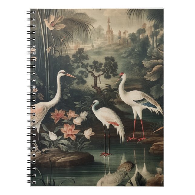 vintage cranes and palaces in the tropics notebook (Front)