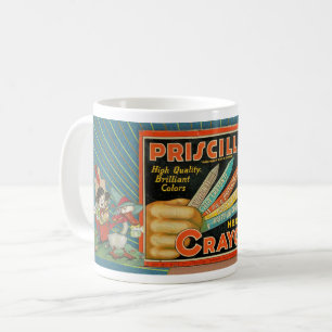 VINTAGE CRAYON TIN THEME COFFEE MUG