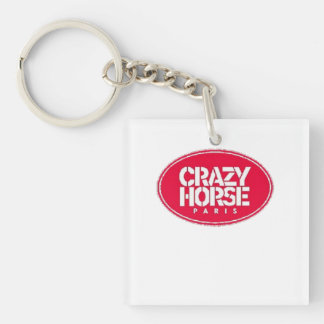 Vintage Crazy Horse Paris Cabaret Badge Clipart Key Ring