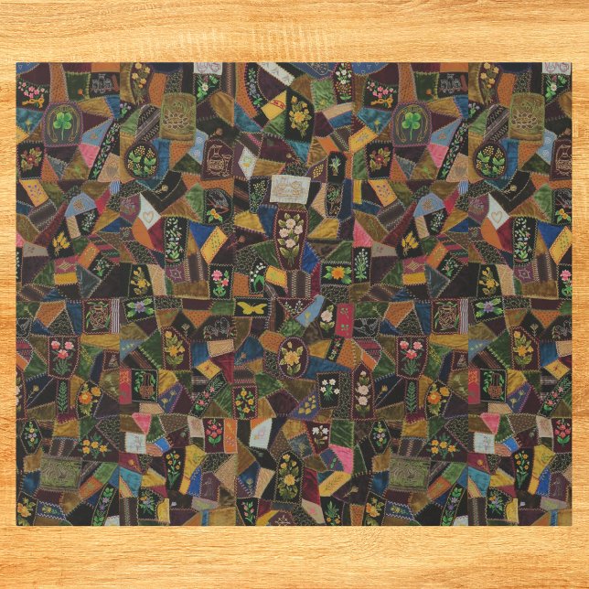 Vintage Crazy Quilt Wrapping Paper (Creator Uploaded)