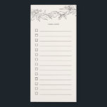 Vintage Cream Eucalyptus Wreath To Do List  Magnet Magnetic Notepad<br><div class="desc"></div>