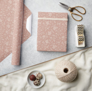Vintage Cream Florals – Elegant Romantic Wrapping Paper