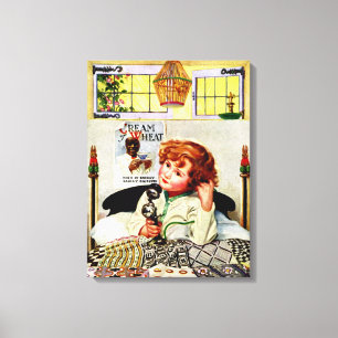VINTAGE CREAM OF WHEAT ADVERTISEMENT CANVAS PRINT