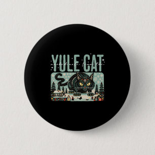 Vintage Creepmas The Yule Cat Tarot Card Dark Chri 6 Cm Round Badge