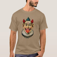 Vintage Creepy Clown Face