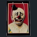 Vintage Creepy Clown Gift Bag<br><div class="desc">Creepy clown gift bag. High quality restored vintage image.</div>