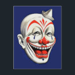 Vintage Creepy Clown Postcard<br><div class="desc">Vintage Creepy Clown</div>