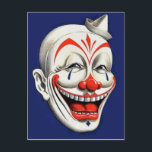 Vintage Creepy Clown Postcard<br><div class="desc">Vintage Creepy Clown</div>