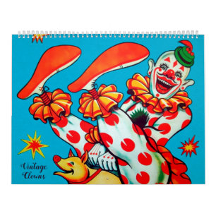 Vintage Creepy Clowns Calendar