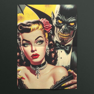 Vintage Creepy Girl Tissue Paper