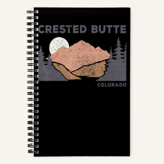 Vintage Crested Butte Colorado Retro Rocky Mountai Notebook