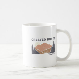 Vintage Crested Butte Retro Colorado Hiking Souven Coffee Mug