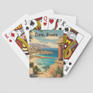 Vintage Crete Greece Greek Island Vacation Travel Playing Cards